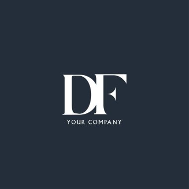 Kartvizit şablonu, DF harfli logo
