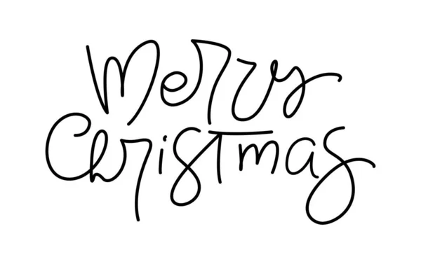 Рождественским Праздником Каллиграфический Текст Белом Фоне Векторный Элемент Иллюстрации Праздника — стоковый вектор