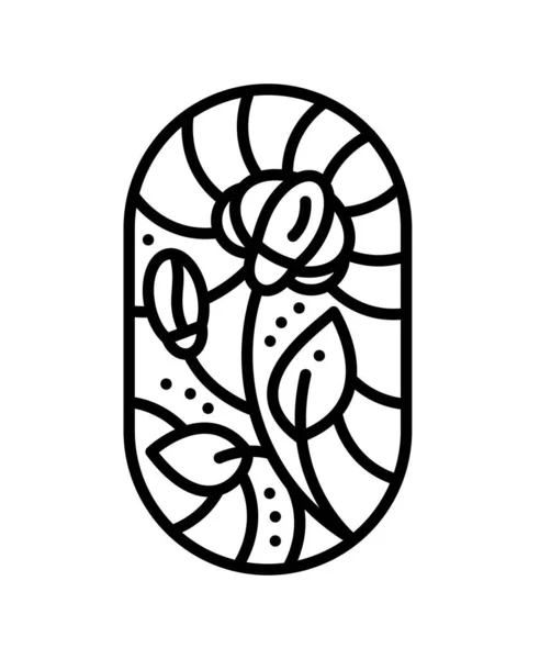 Kwiat Wektorowy Liśćmi Produktu Rolniczego Eco Logo Organic Roślin Projektowania — Wektor stockowy
