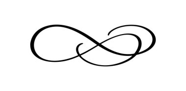 Vector vintage swirl calligraphic flourish divider ornament design. Illustration for book, greeting card, wedding invitation, Valentines Day.