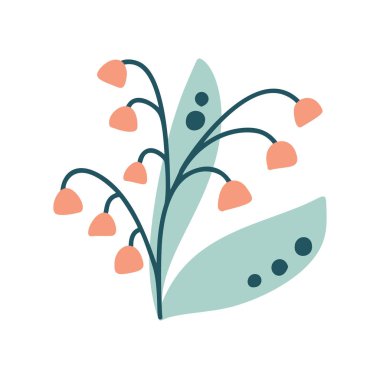 70 'lerin modası geçmiş hippi bahar çiçeği baskısı. Olumlu etno illüstrasyon. Estetik düz eriyen organik, harika hippi komik boho tarzı. Pastel paleti.