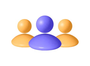 3d leadership Bunch of people user social network icon team. Vector mesh illustration. Concept of businessmen or people with leader.