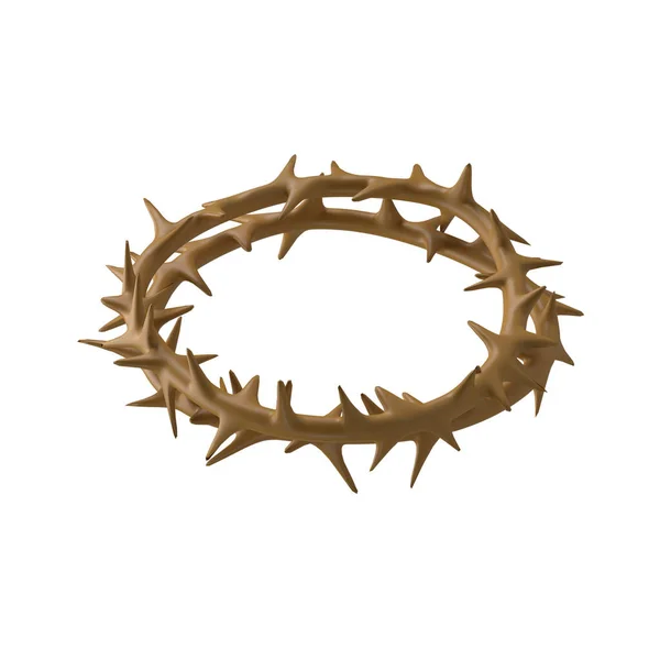 Korona Cierniowa Jezusa Chrystusa Religia Wielkanoc Symbol Zbawienia Ikona Rysunek — Zdjęcie stockowe