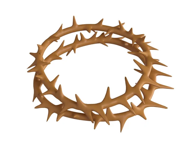 Coroa Espinhos Jesus Cristo Religião Páscoa Símbolo Salvação Ícone Gráfico — Fotografia de Stock