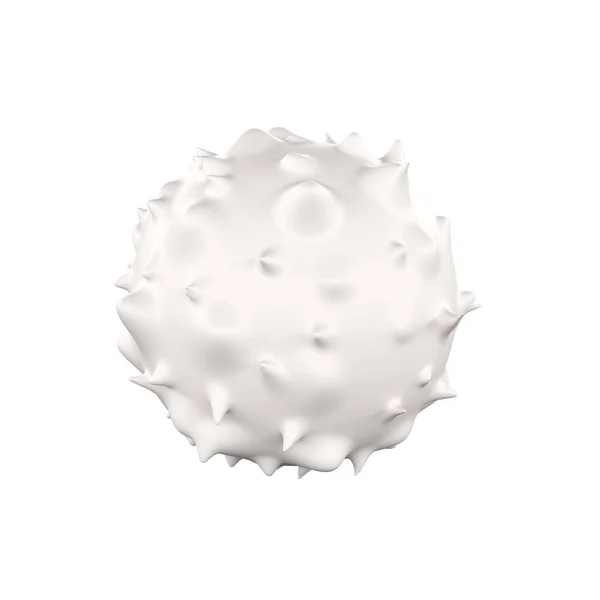 白血球3D現実的なアイコン分析 クリッピングパスを持つ白い背景に白血球医学イラスト — ストック写真