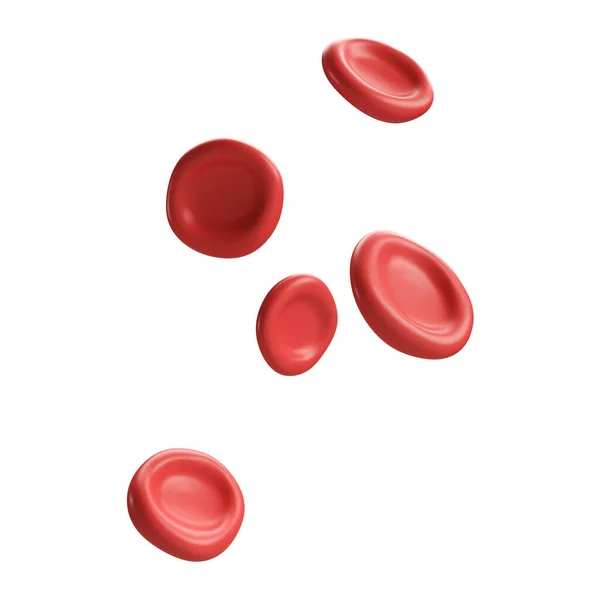 Flujo Glóbulos Rojos Hierro Plaquetas Anemia Eritrocitaria Ilustración Realista Análisis —  Fotos de Stock