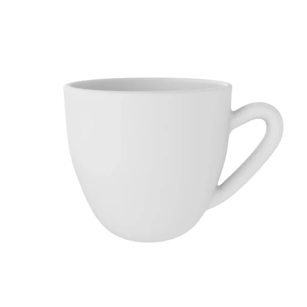 Photo Realistic White Cup Icon Mockup Design Template Mock Ceramic — Stock Photo, Image