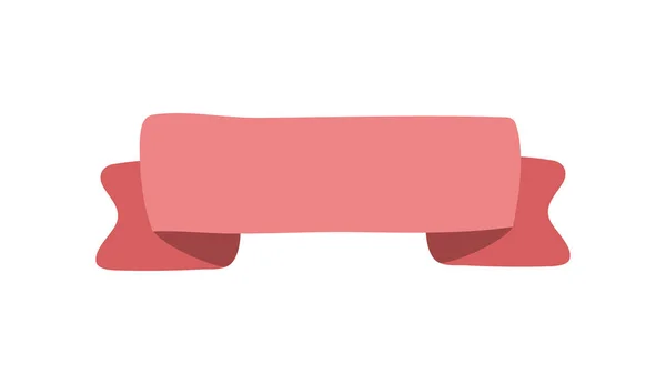 Значок Красной Ленты Элемент Веб Дизайна Ручной Рисунок Вектора Место — стоковый вектор