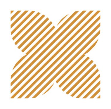 Moda vektörü minimalist geometrik temel çizgiler çiçek elementi. Soyut figür Bauhaus formunu şekillendir. Retro stil desen çizimi. Modern tasarım posteri, kapak, kart tasarımı.