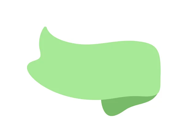 Значок Зеленой Ленты Элемент Веб Дизайна Ручной Рисунок Вектора Место — стоковый вектор