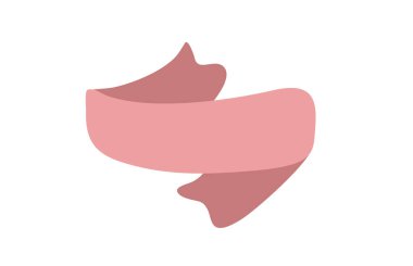 Kırmızı kurdele simgesi, web tasarım unsuru. El çizimi vektör çizimi. İş metniniz, tebrik kartınız ve tatil kopyalarınız için yer.