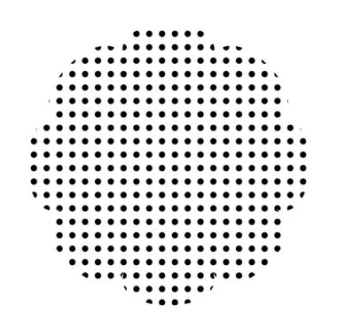 Moda vektörü minimalist geometrik temel noktalar çiçek elementi. Soyut figür Bauhaus formunu şekillendir. Retro stil desen çizimi. Modern tasarım posteri, kapak, kart tasarımı.