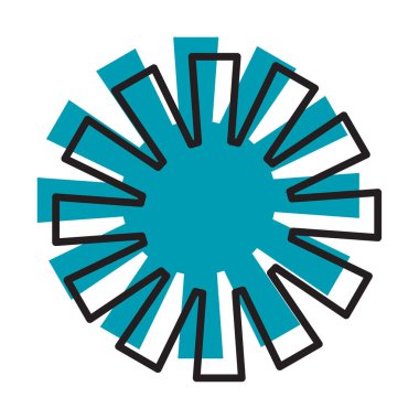 Moda vektörü minimalist geometrik çizgi renk temel çiçek elementi. Soyut figür Bauhaus formunu şekillendir. Retro stil desen çizimi. Modern tasarım posteri, kapak, kart tasarımı.