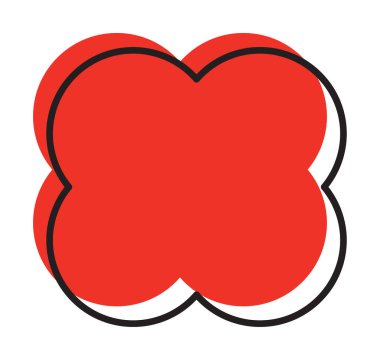 Moda vektörü minimalist geometrik çizgi renk temel çiçek elementi. Soyut figür Bauhaus formunu şekillendir. Retro stil desen çizimi. Modern tasarım posteri, kapak, kart tasarımı.