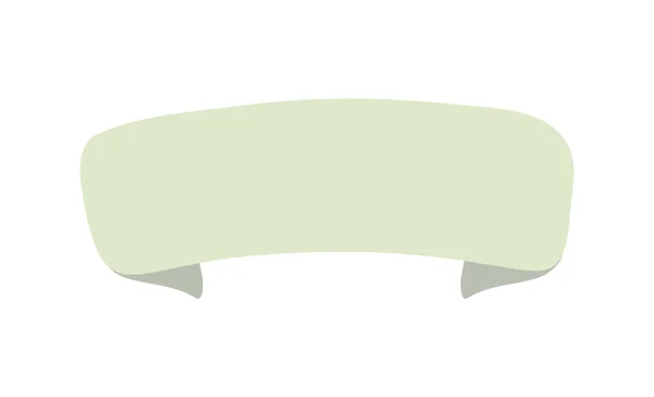 Ícone Banner Fita Verde Claro Elemento Design Web Ilustração Vetorial —  Vetores de Stock