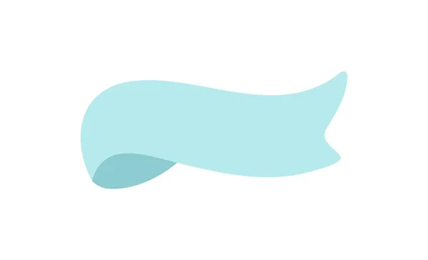 Значок Банера Синьої Стрічки Елемент Веб Дизайну Рука Намальована Векторна — стоковий вектор