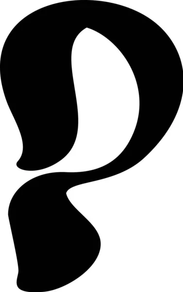 Εμφάνιση Υγρού Διανυσματικού Γράμματος Αλφάβητου Κεφαλαίο Γράμμα Στοιχείο Για Μέσα — Διανυσματικό Αρχείο