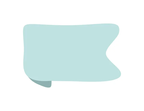 Ícone Banner Fita Azul Elemento Web Design Ilustração Vetorial Desenhada —  Vetores de Stock