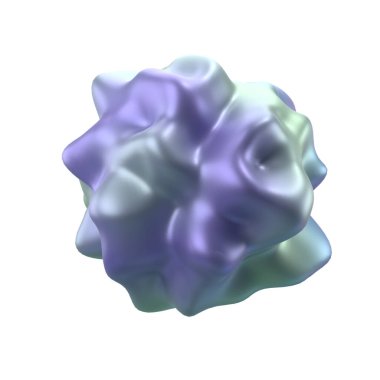 Küresel elementle üç boyutlu soyut sıvı. Sıvı maddenin gerçekçi çizimi. Moda afişi ya da poster tasarımı. Gelecek arkaplanı kırpma yolu ile izole edildi.