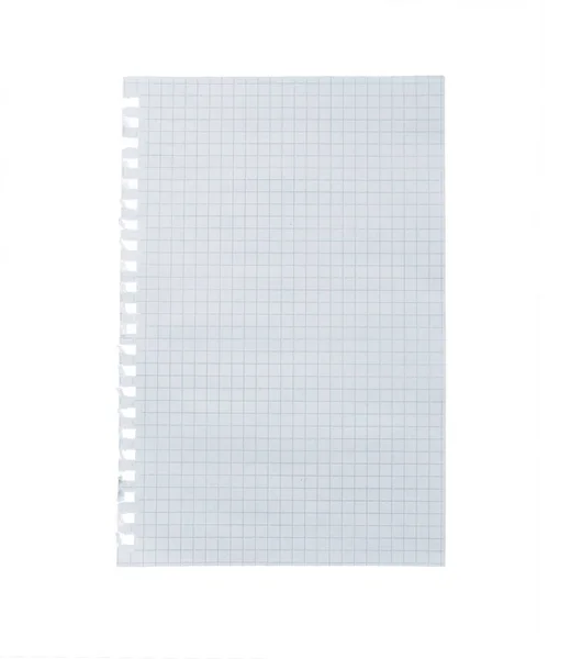 Крупним Планом Білий Шматок Паперу Копіспадом Ізольовані Білому Тлі Відсічним — стокове фото