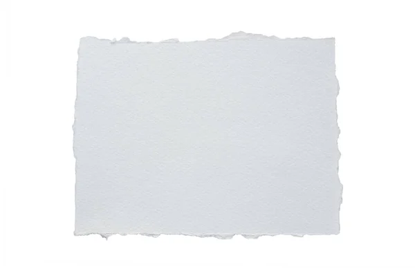コピースペースのついた白い紙切れを閉じて 白い背景に切り取られた紙をクリッピングパスで — ストック写真