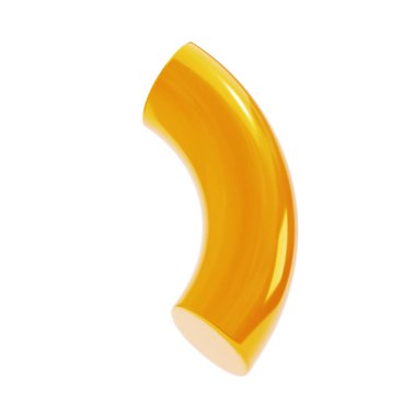 Üç boyutlu şekilli çeyrek çörekler soyut geometrik altın metaller. Gerçekçi parlak altın renkli şablon dekoratif tasarım çizimi. Minimalist parlak donut modeli kırpma yolu ile izole edildi.