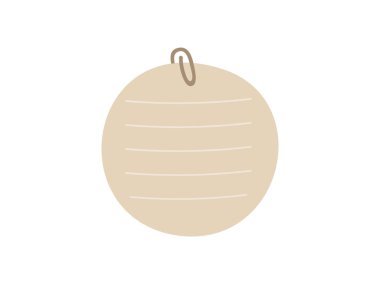 Şarjörlü yuvarlak kağıt parçası, yırtılmış sayfa parçası. Yırtık kağıt sayfa, Vektör illüstrasyonu.