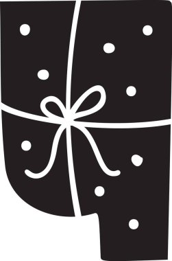 Noel kış vektör yazı tipi 4 numaralı alfabeyi göster. Sosyal medya, web tasarımı, poster, afiş, tebrik kartı için sermaye İskandinav harf tipi abc ögesi.