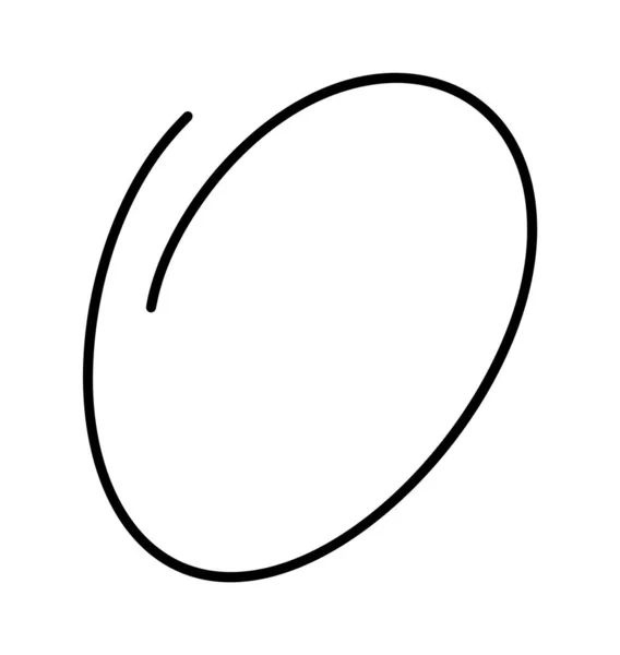 Sketsa Garis Lingkaran Gambar Tangan Lingkaran Corat Coret Melingkar Vektor - Stok Vektor