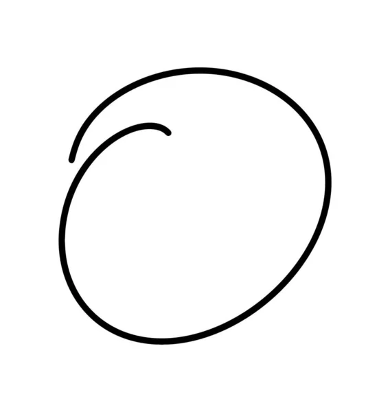 Ručně Kreslený Náčrt Čáry Kruhu Vektorové Kruhové Čmáranice Čmáranice Kruhové — Stockový vektor