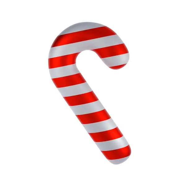Weihnachts Ikone Zuckerrohr Traditionelle Weihnachtsbonbons Mit Roten Und Weißen Streifen — Stockfoto