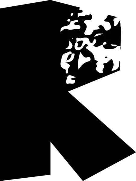 Εμφάνιση Αλφαβήτου Grunge Γωνιακό Χαρτί Περικοπή Γραμματοσειράς — Φωτογραφία Αρχείου