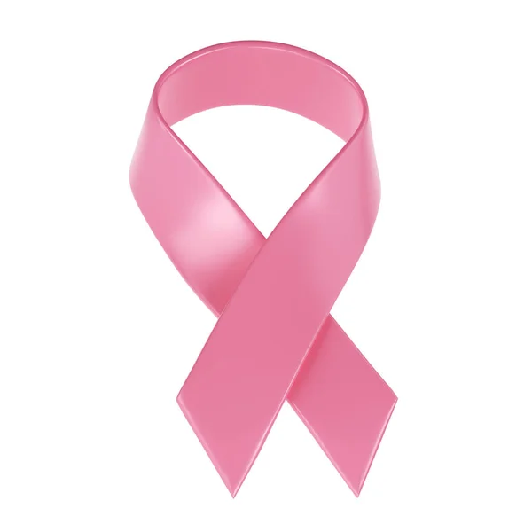 Icon Pink Ribbon Breast Cancer Awareness Month Illustration Symbol — Stock Photo, Image