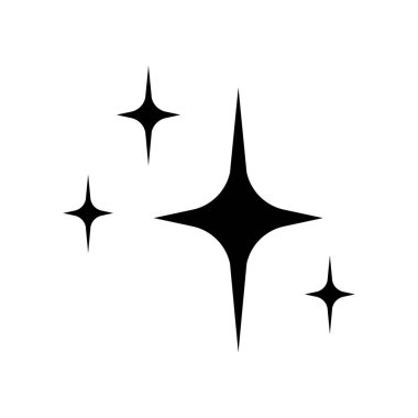 Basit Estetik Kış Noel 'i. Moda tarzında parlayan sihirli yıldız ikonu. Modern şekiller vektör sembolü. Web uygulamaları ve mobil konsept için doğrusal pictogram paketi.