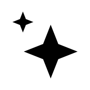 Basit Estetik Kış Noel 'i. Moda tarzında parlayan sihirli yıldız ikonu. Modern şekiller vektör sembolü. Web uygulamaları ve mobil konsept için doğrusal pictogram paketi.