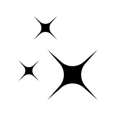 Basit Estetik Kış Noel 'i. Moda tarzında parlayan sihirli yıldız ikonu. Modern şekiller vektör sembolü. Web uygulamaları ve mobil konsept için doğrusal pictogram paketi.