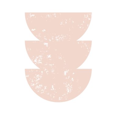 Duvar Dekorasyonu, Kartpostal, Sosyal Medya Sancağı, Broşür Kapağı Tasarım Arkaplanı için soyut Bauhaus grunge geometrik bej çerçevesi. Modern Soyut Boyama Sanatı Vektör Deseni çizimi.