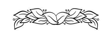 Sertifika için siyah el çizilmiş defne böceği çizimi. bir ödül, başarı, heraldry, logo vektörü tasvir etmek.