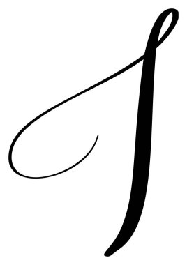 Vektör el yazısı ile logo çizdim. Betik yazı tipi. El yazısı fırça biçimi.