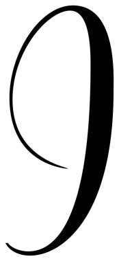 Vektör el yazısı çizimi. Kapağı atıyorum. Betik yazı tipi logosu simgesi. El yazısı fırça biçimi.