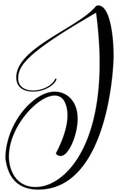 Vektör el yazısı ile logo çizdim. Betik yazı tipi. El yazısı fırça biçimi.