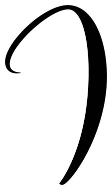 Vektör el yazısı ile logo çizdim. Betik yazı tipi. El yazısı fırça biçimi.