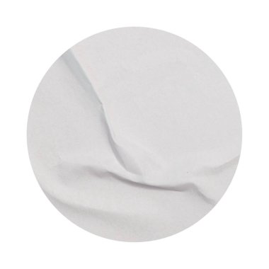 Boş beyaz yuvarlak kağıt etiketi koleksiyonu kırpma yolu ile beyaz arkaplanda izole etti