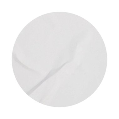 Boş beyaz yuvarlak kağıt etiketi koleksiyonu kırpma yolu ile beyaz arkaplanda izole etti