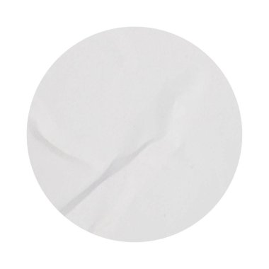 Boş beyaz yuvarlak kağıt etiketi koleksiyonu kırpma yolu ile beyaz arkaplanda izole etti