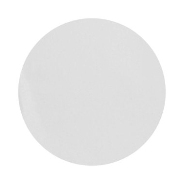 Boş beyaz yuvarlak kağıt etiketi koleksiyonu kırpma yolu ile beyaz arkaplanda izole etti