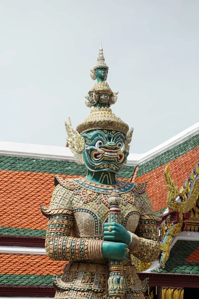 Bangkok Thaiföld November 2023 Hatalmas Óriás Szobor Wat Phra Kaew — Stock Fotó