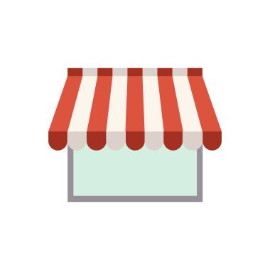 dükkan inşa vektör illüstrasyonu