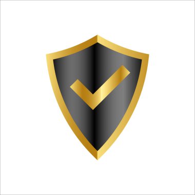 Kalkan Simgesi Vektör illüstrasyon tasarımı