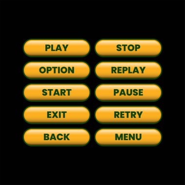 Ağ için düğmeler. vektör